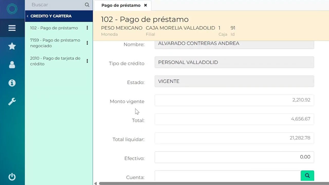 03 Cómo realizar un recaudo de pago de crédito